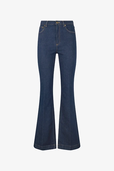 Five-Pocket Flared Jeans