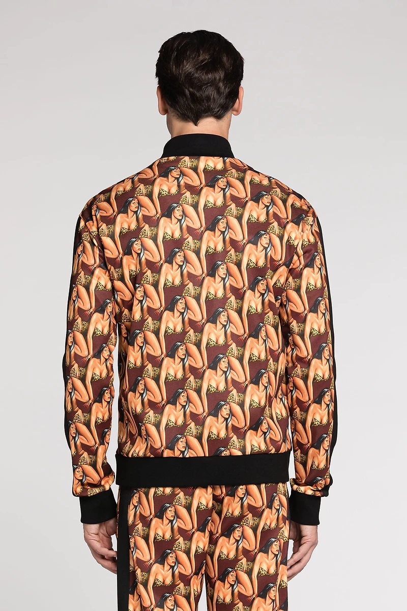 Graphic-Print Track Jacket