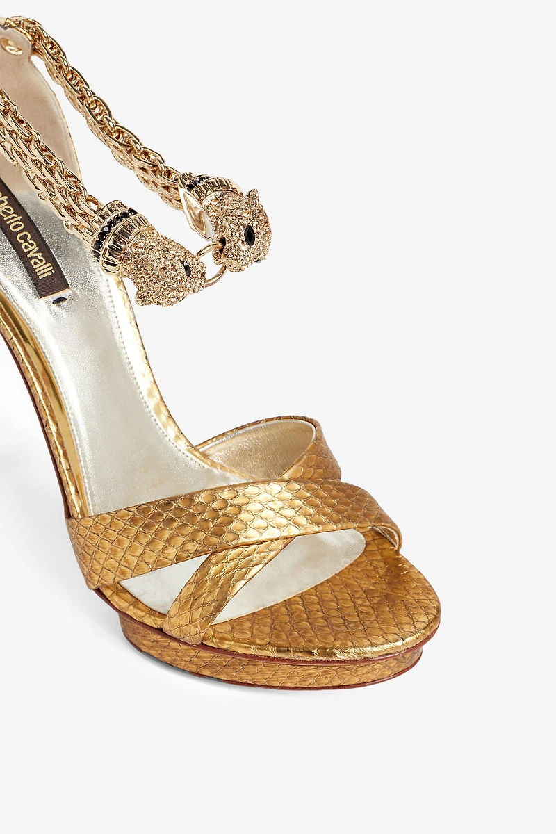 Jewel panther sandals