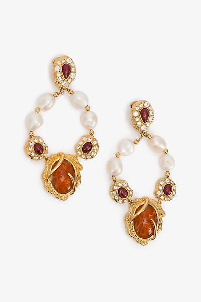 Golden Chandelier Earrings