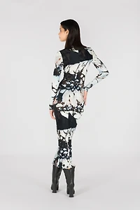 Long dress with Marble print
