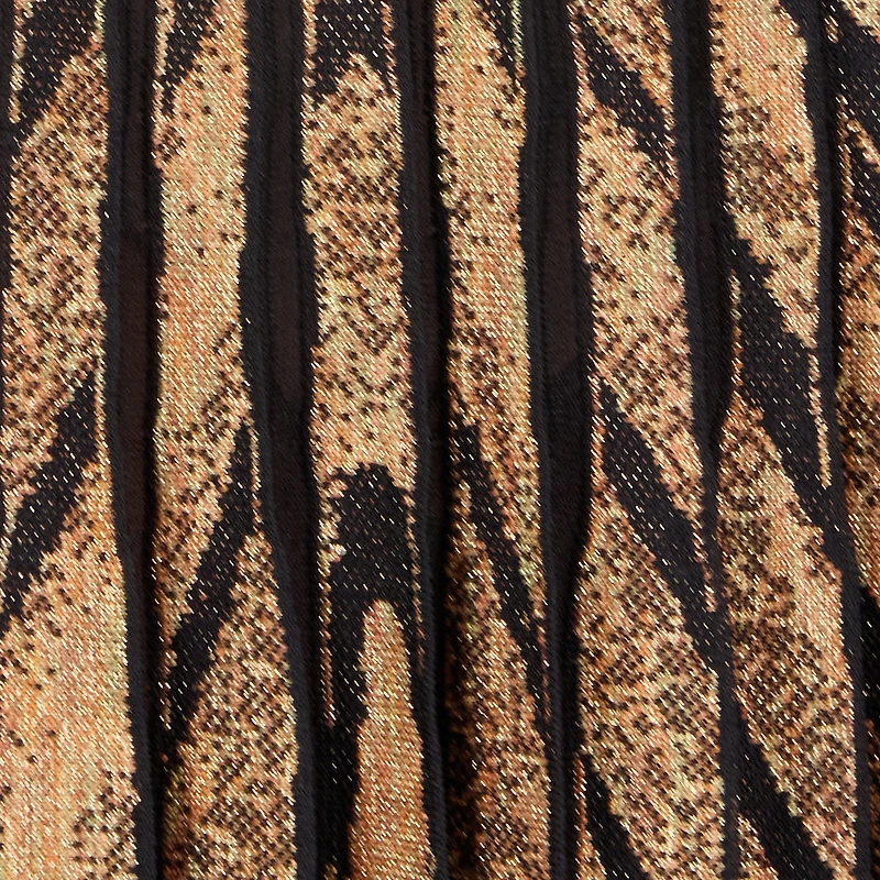 Knit skirt with Ray of Gold print