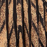 Knit skirt with Ray of Gold print