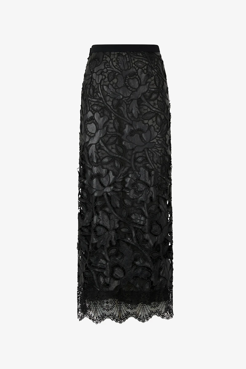 Long Skirt With All-Over Floral Pattern