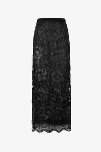 Long Skirt With All-Over Floral Pattern