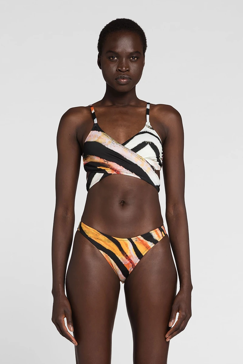 Zebra-Print Bikini Briefs