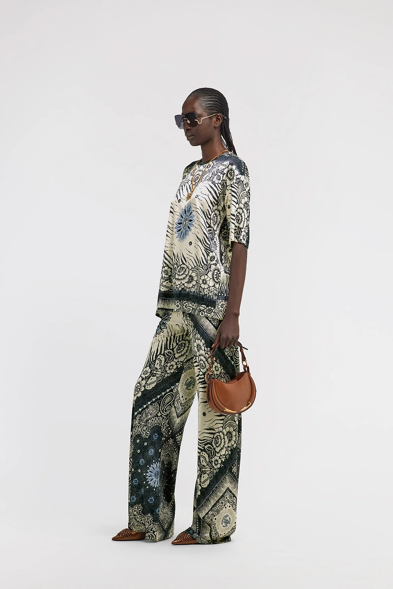 Bandana Print Palazzo Pants