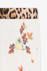 Bird And Leopard-Print Cotton Sweatpants
