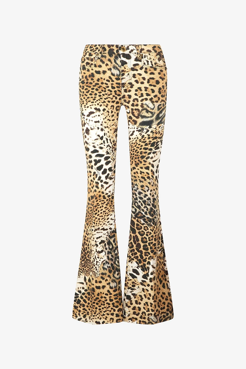 Pants With Jaguar Skin Print