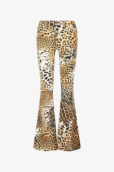 Pants With Jaguar Skin Print