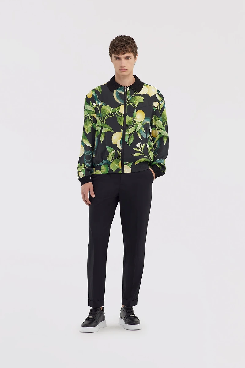 Tailored slim pants with fang