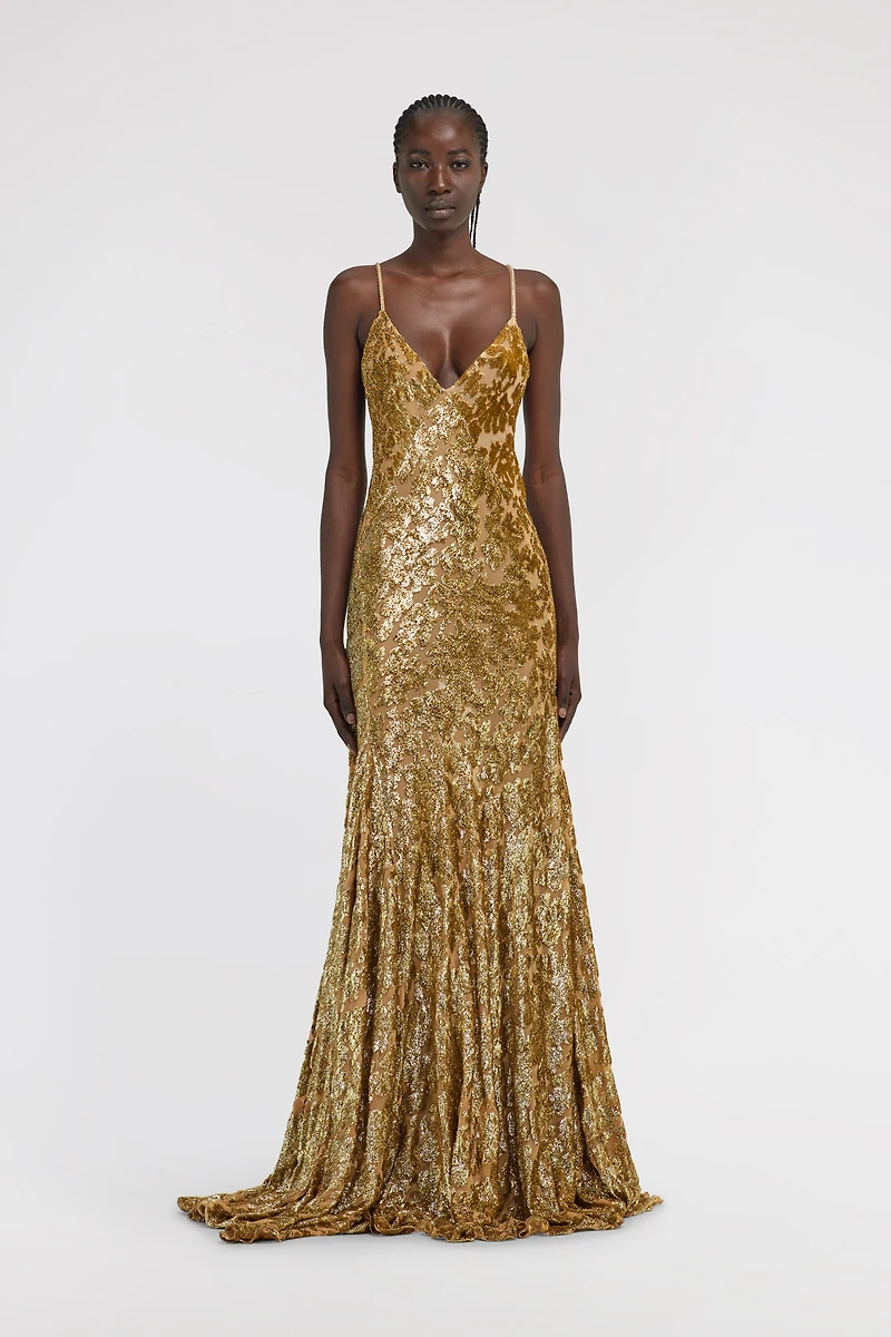 Gold Slip Dress