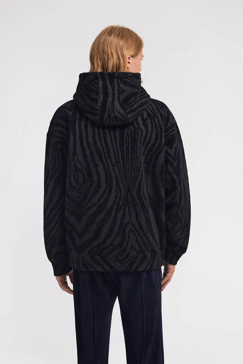 Zebra print sweatshirt