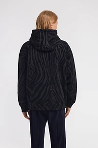 Zebra print sweatshirt