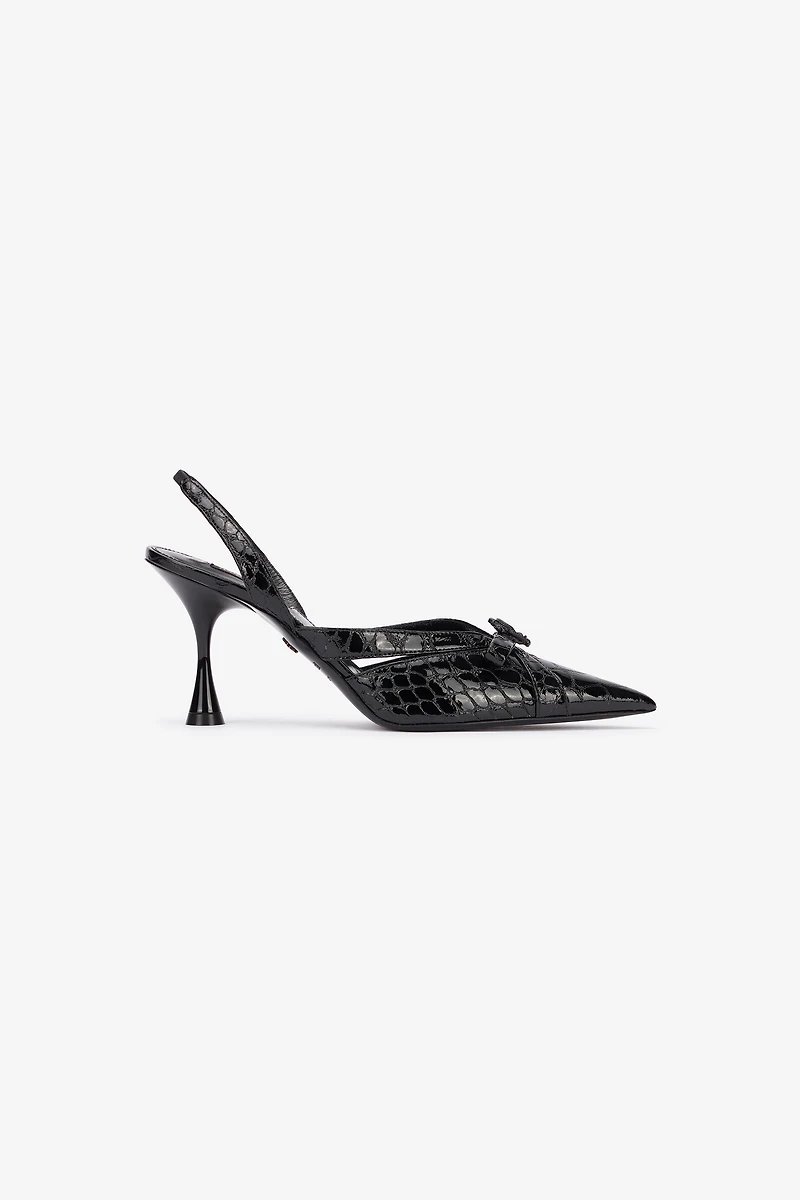 Crocodile Slingbacks