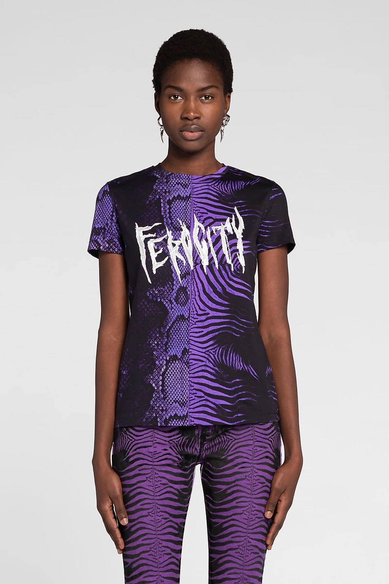 Slogan-Print Cotton T-Shirt