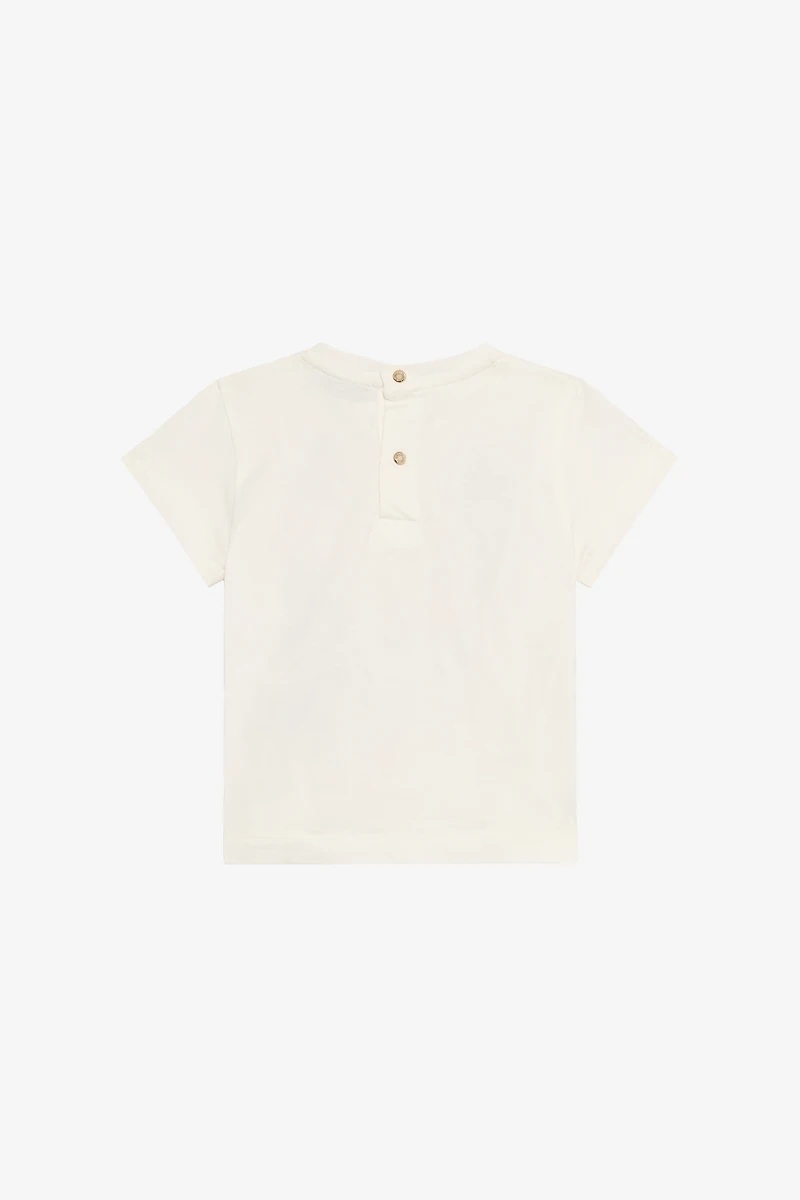 Milk White T-Shirt with Print