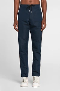 Side-stripe drawstring track pants