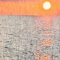 Sunrise Print Long Dress