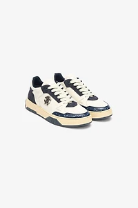 Sneakers With Inserts And Mirror Snake Monogram