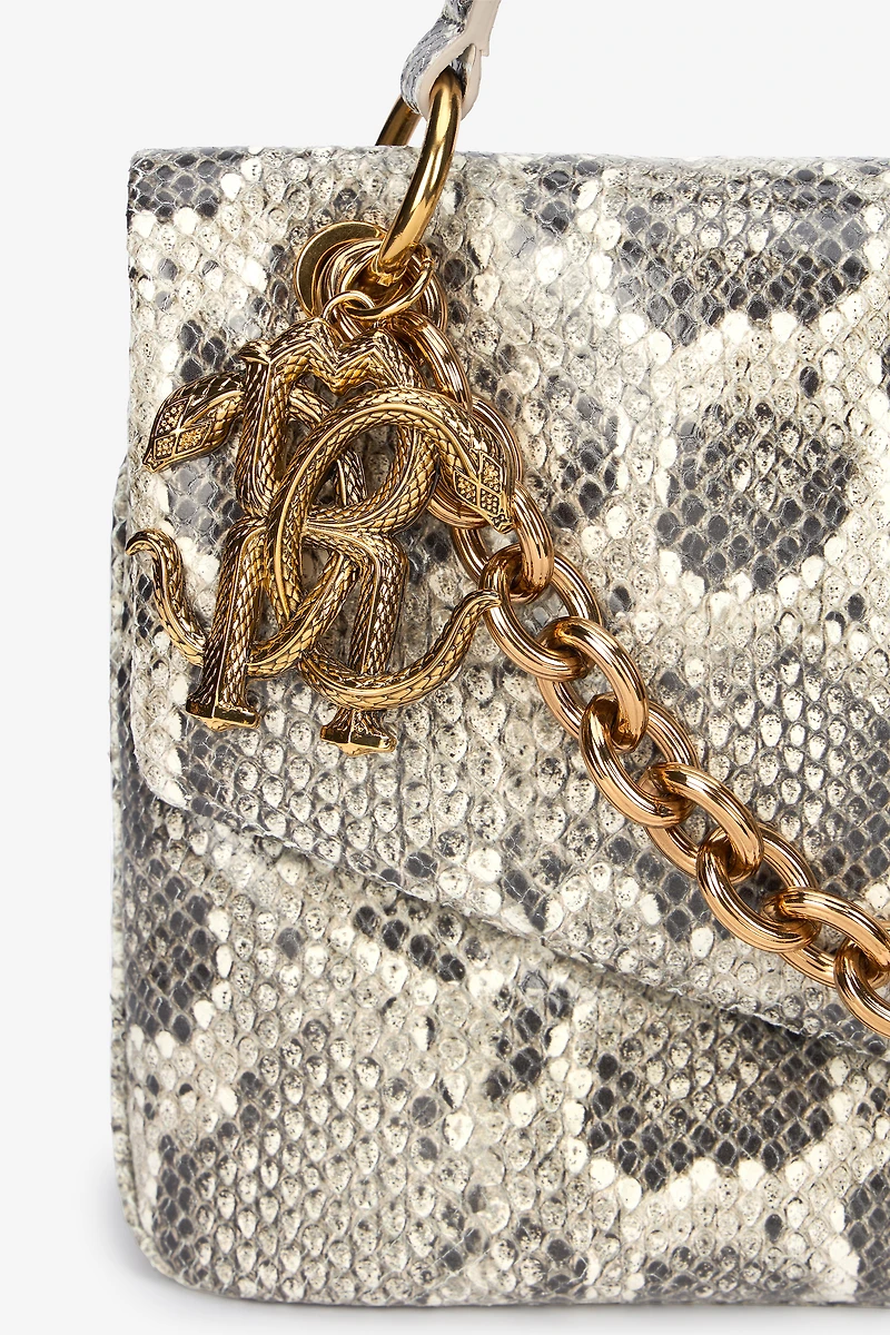 Rock Shoulder Bag With Python Print