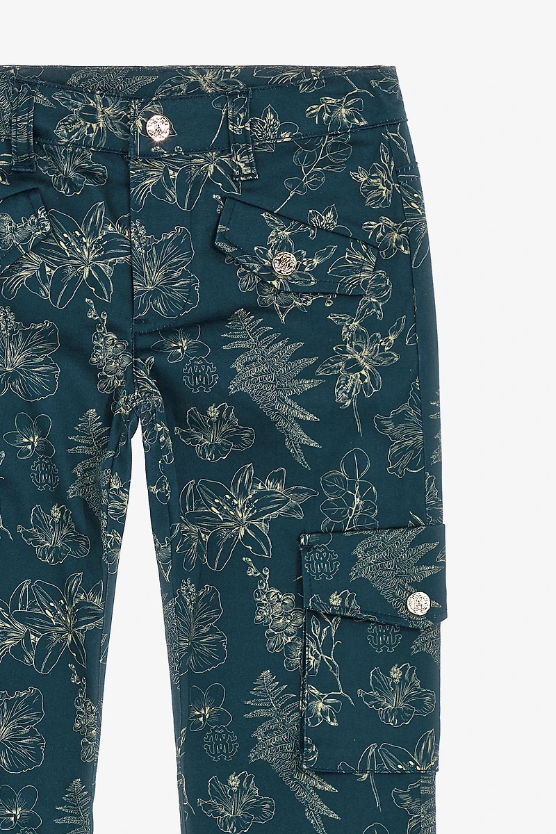 Danza Floreale print jeans