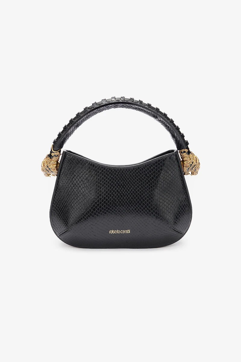 Snake-Print Hobo Roar Bag