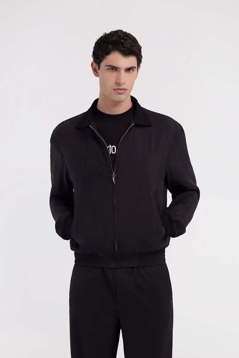 Black Bomber Jacket
