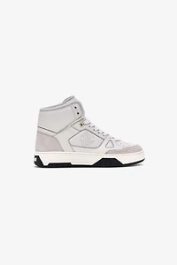 White Leather High-Top Sneaker
