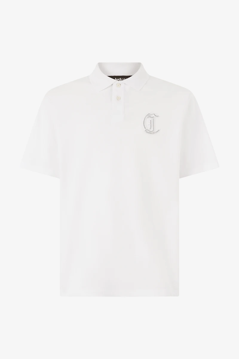 Polo Shirt With Embossed JC Monogram