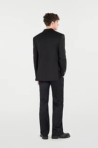 Double-Breasted Wool-Blend Blazer