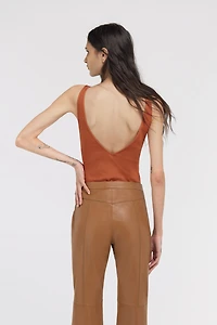 Rust V Neck Bodysuit