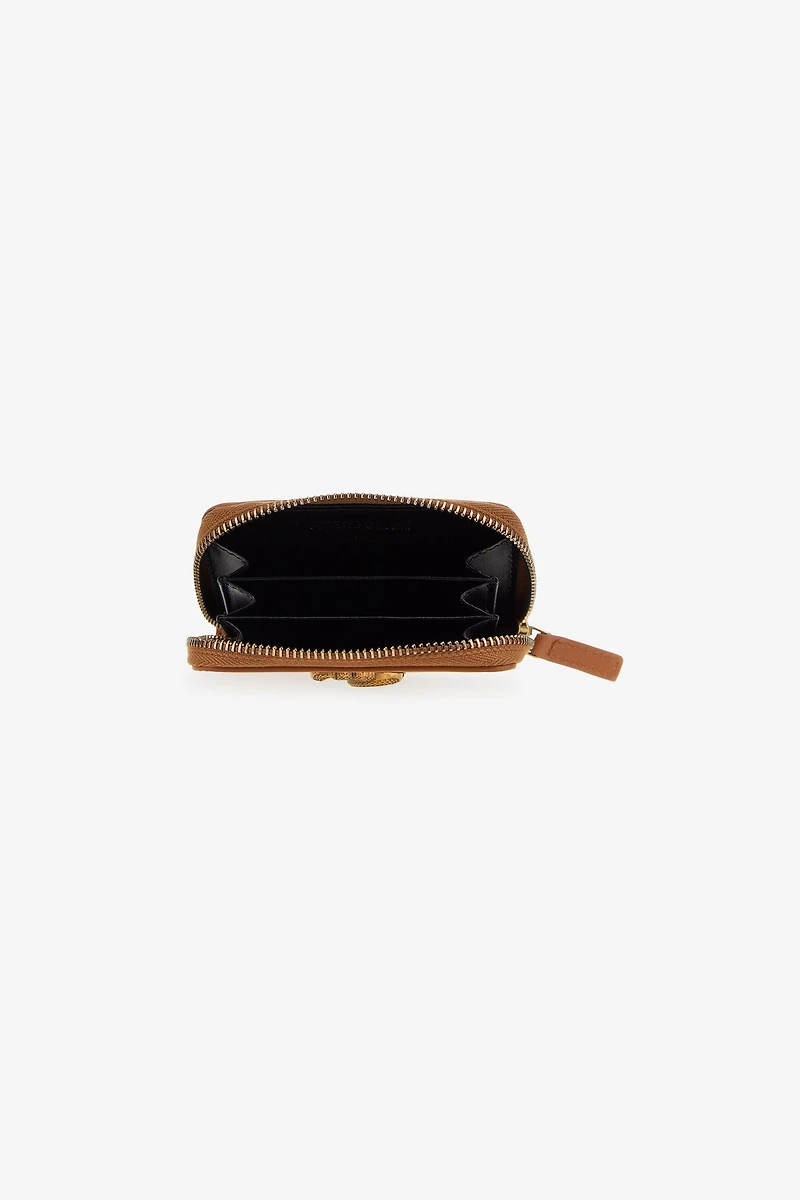 Small wallet with Monogram RC and zip