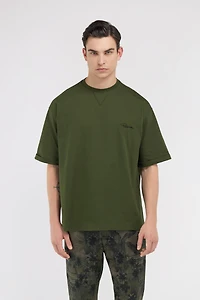 Green T-Shirt Embroidered Signature