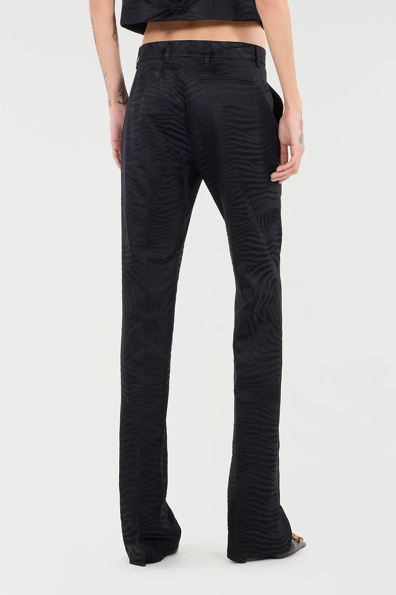 Pants With Solid-Color Tiger Skin Pattern