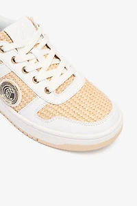 Braided Rafia-Effect Sneakers