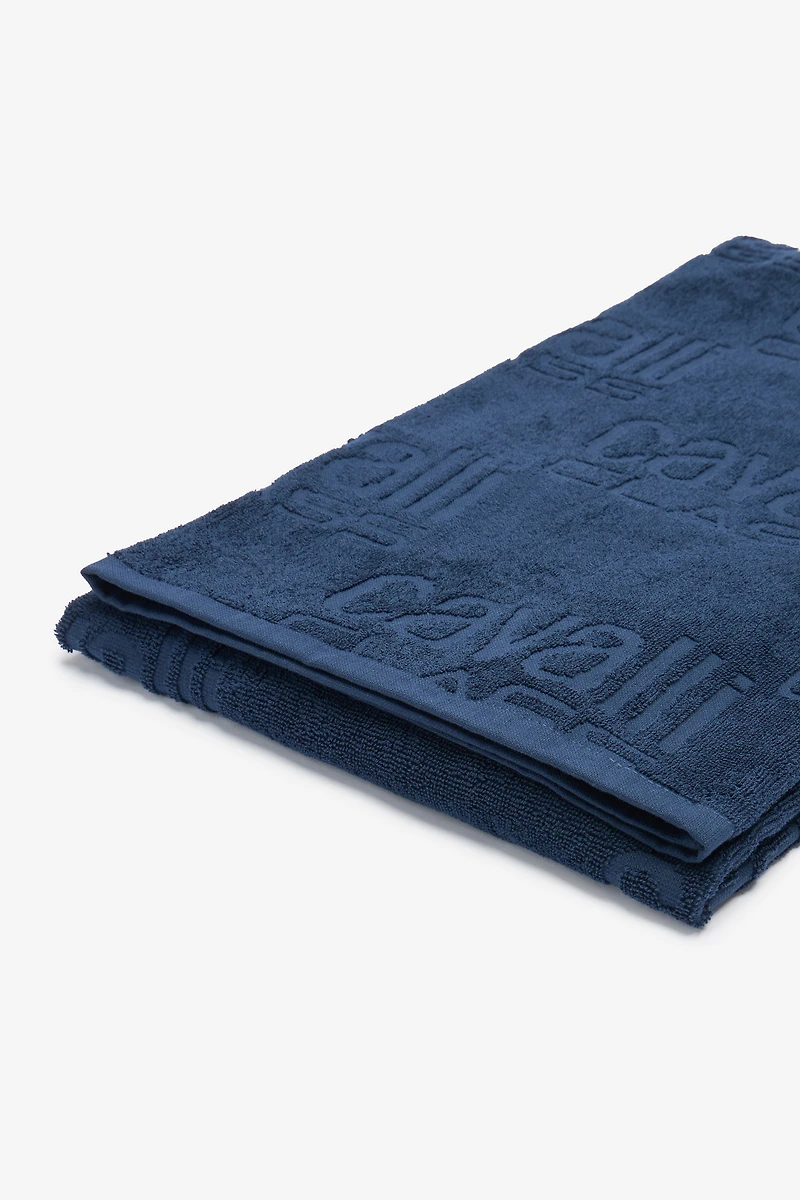 Beach towel with all-over Cavalli Class logo