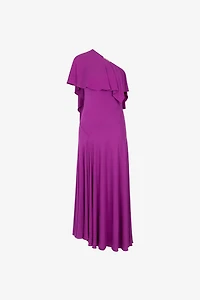 Draped One-Shoulder Dress