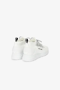 White Running Shoes With Logo