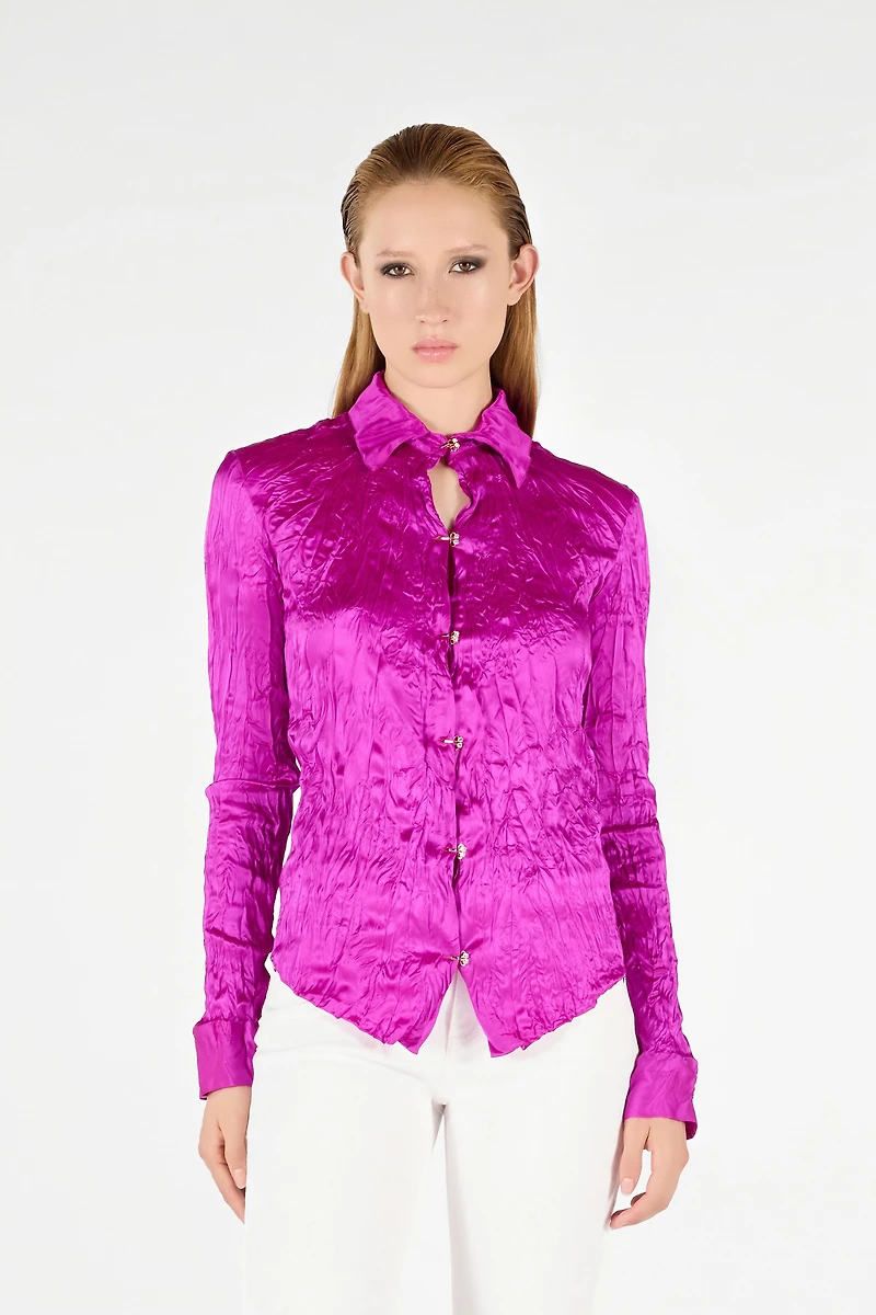 Solid Color Structured Shirt