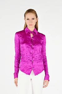 Solid Color Structured Shirt