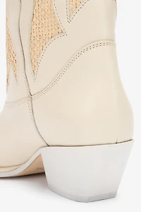 Texan Boots With Woven Inserts