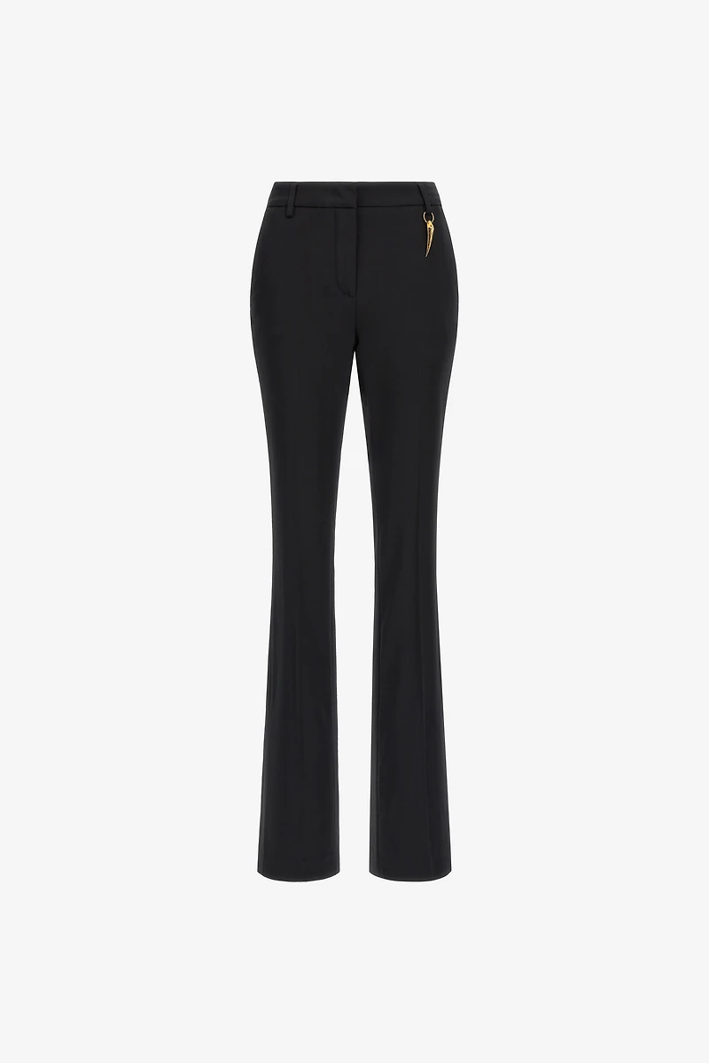 Pants with fang detail