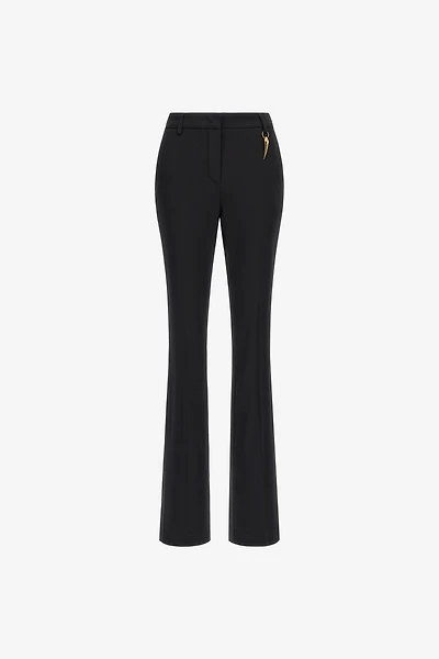 Pants with fang detail