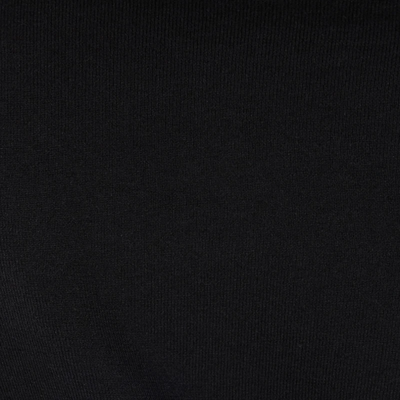 Black Mock Neck Sweater With Monogram RC