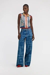 Bandana Print Top