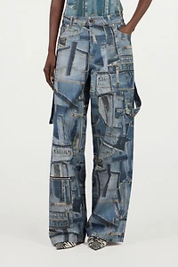 Patchwork Capsule Collection Cargo Jeans