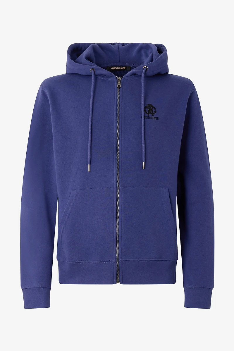 Blue Hoodie with Zip