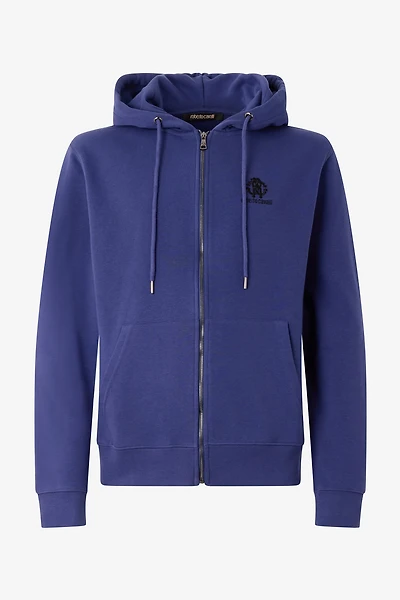 Blue Hoodie with Zip