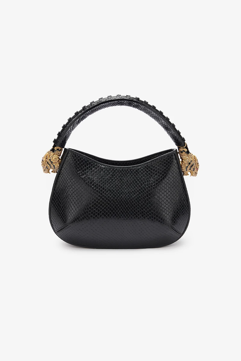 Snake-Print Hobo Roar Bag